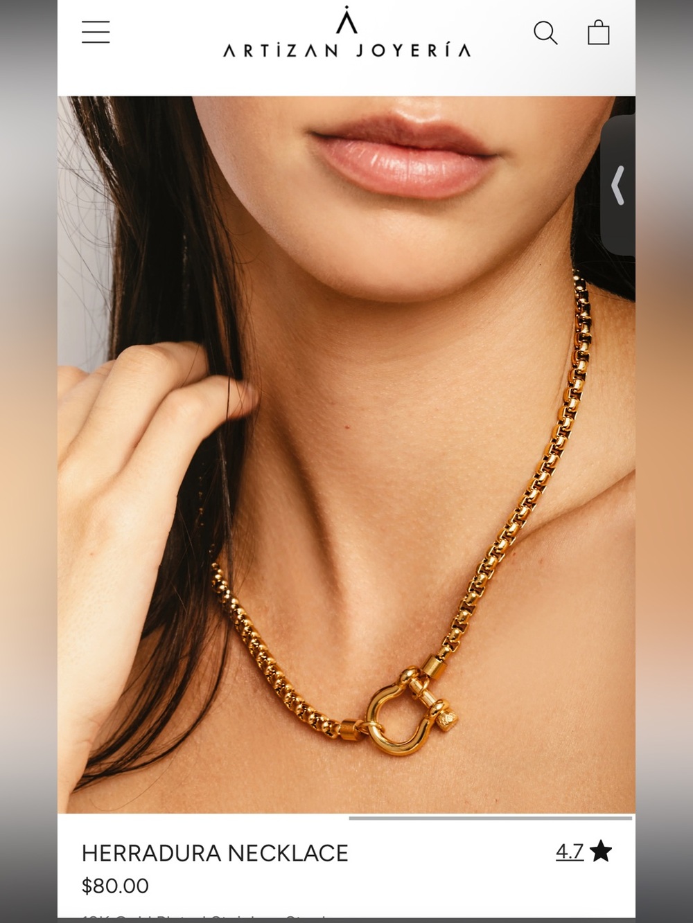 Artizan Joyeria Herradura Necklace